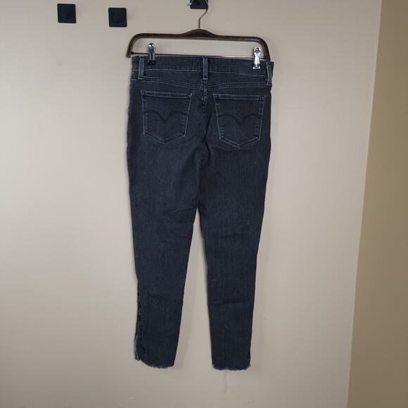 Levi's Mid-rise 711 Skinny Cropped Jeans in Gray Size 27 - Picture 7 of 13